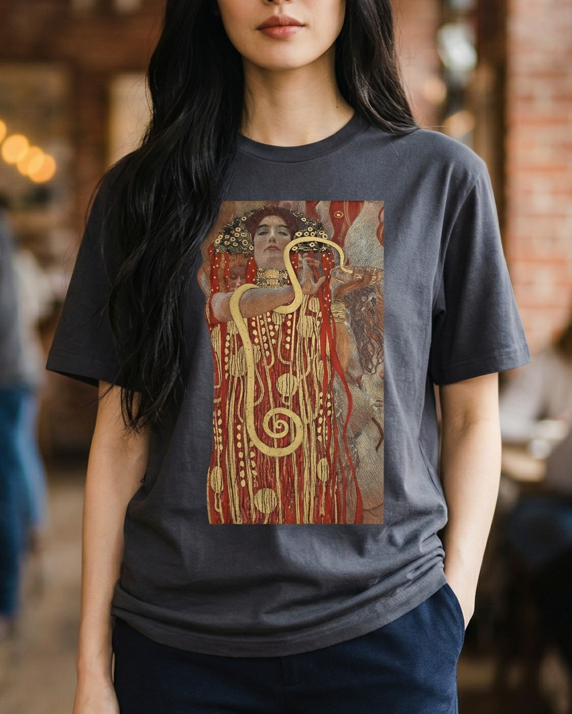 Gustav Klimt - Hygieia Greek Goddess of Health Tee