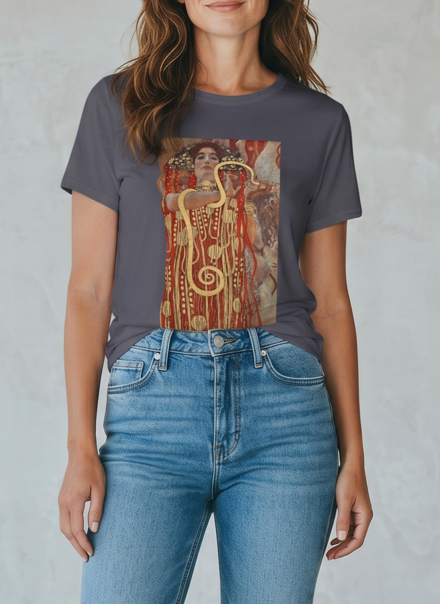 Gustav Klimt - Hygieia Greek Goddess of Health Tee