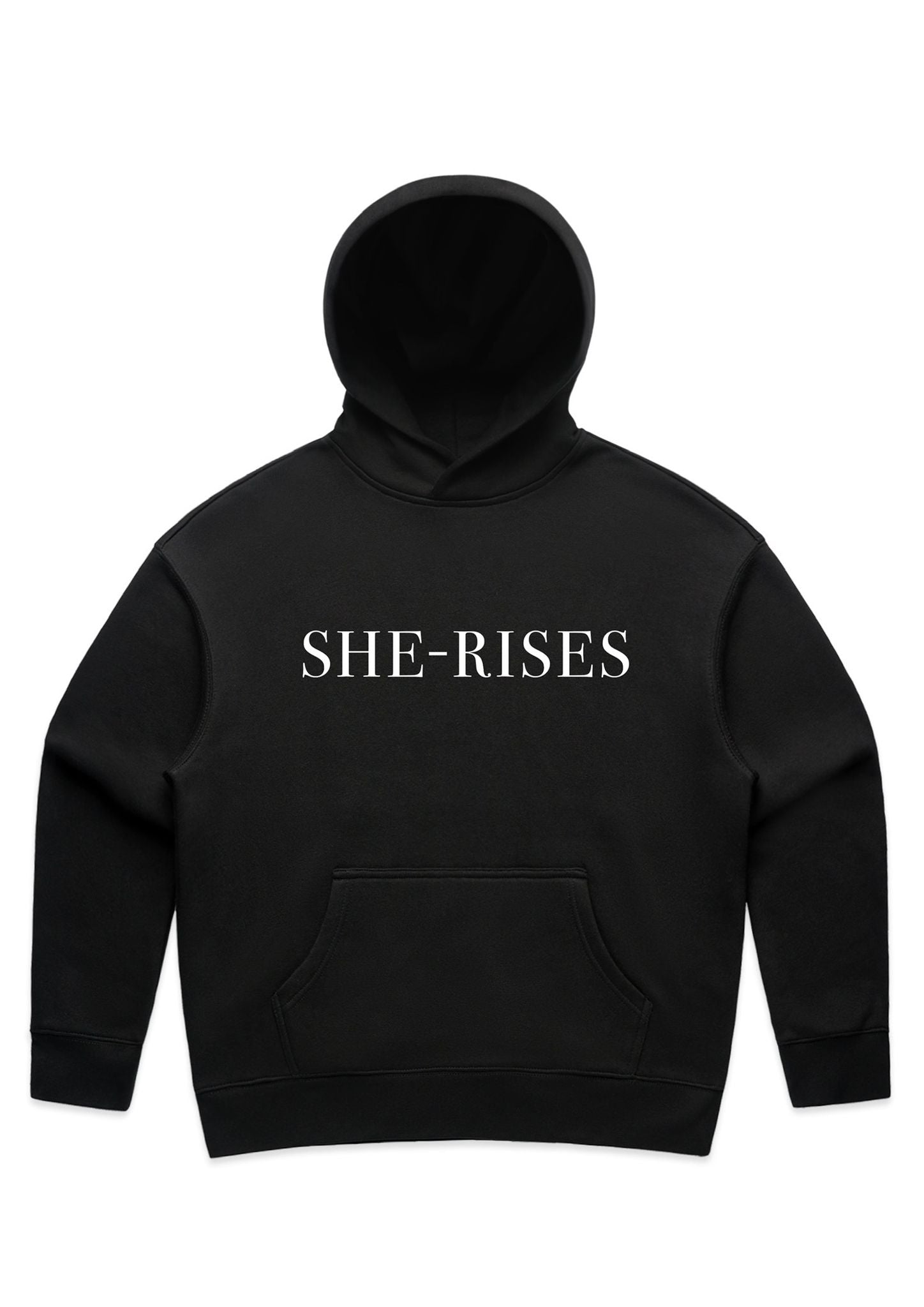 She-Rises Black Hoodie